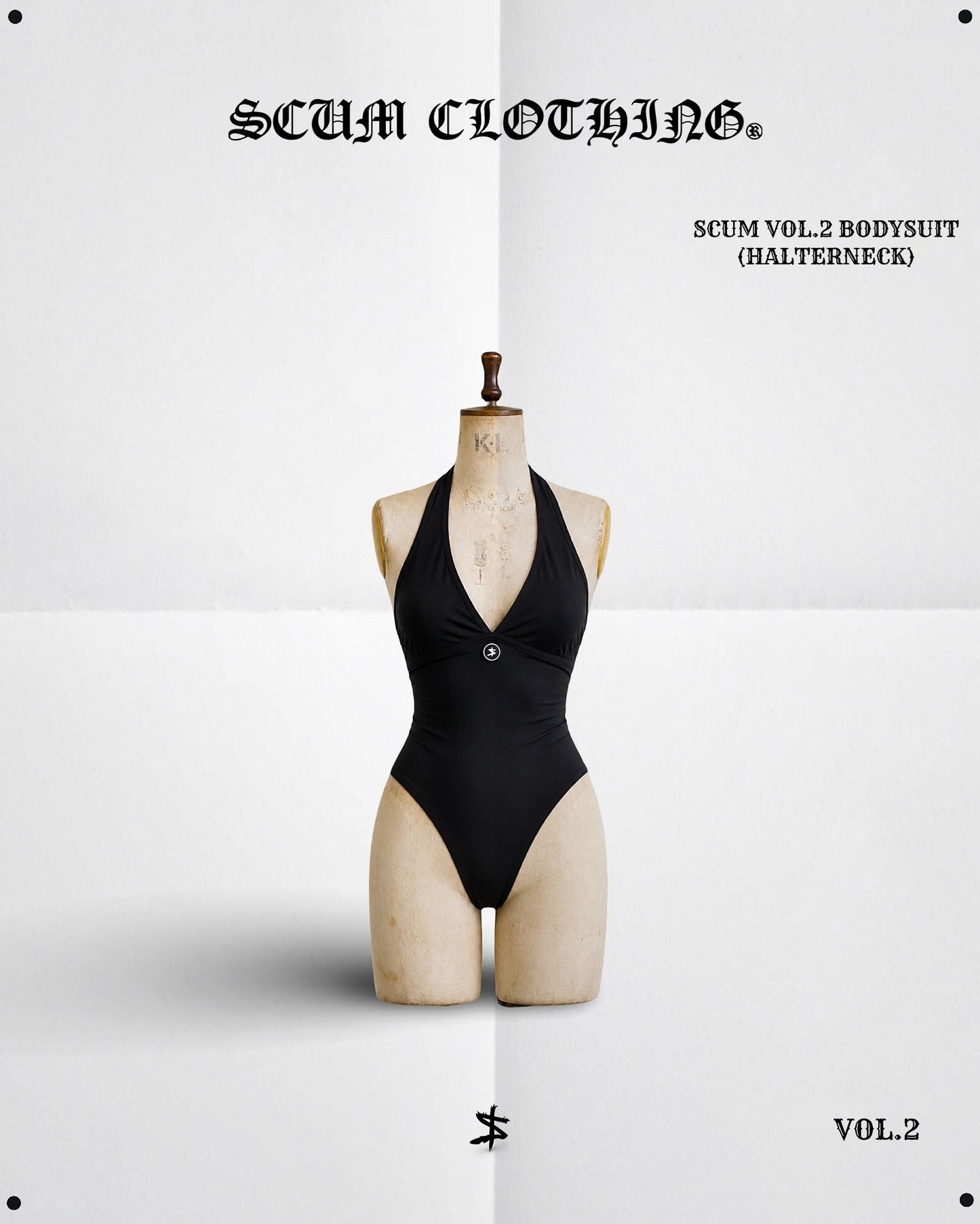 VOL.2 BODYSUIT - HALTERNECK